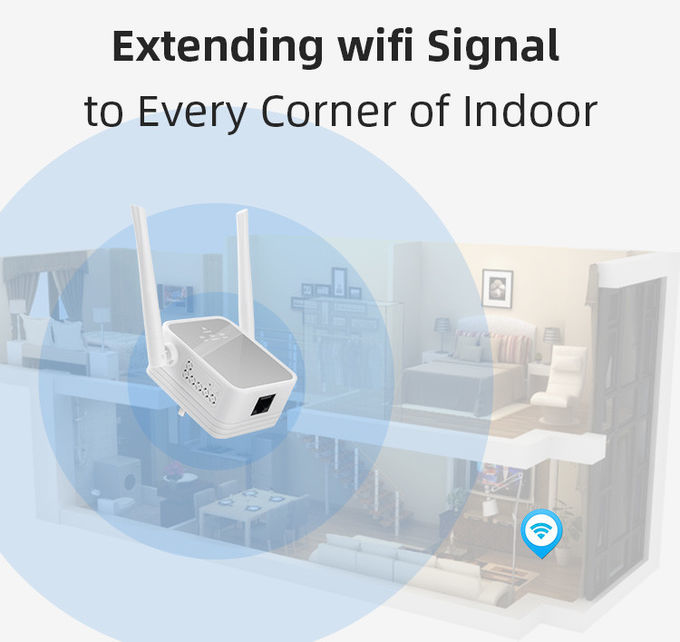 FCC Wall Socket Wifi Repeater , RJ45 4G Mobile Signal Booster