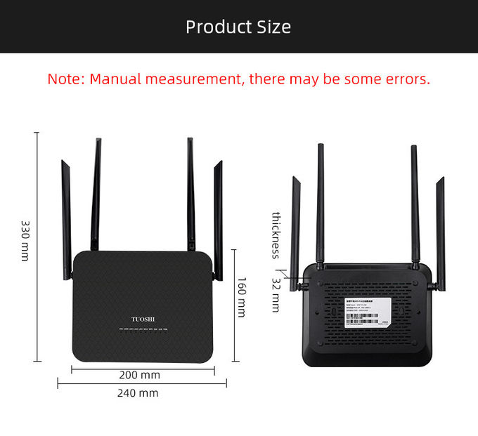 WiFi 6 Gigabit Router 4 Antenna Dual Band Gigabit Router